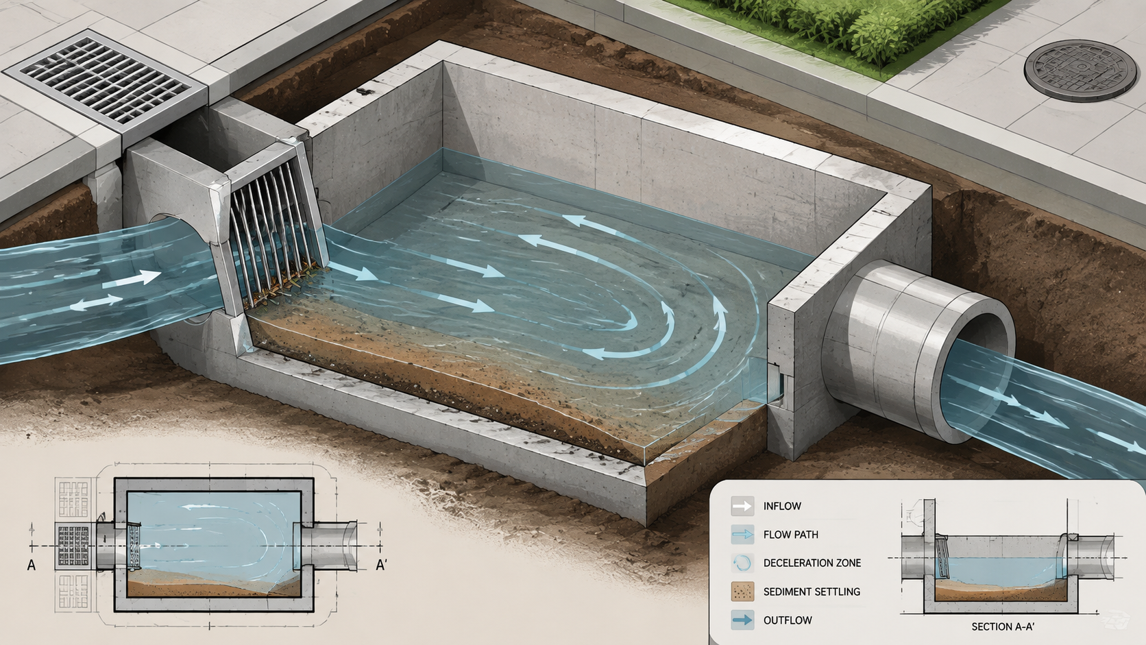 Desain Sand Trap Efektif untuk Drainase [Panduan Cepat]